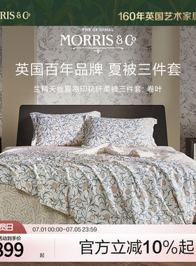 MINE/寐Morris&Co兰精天丝纤维被夏季凉感轻奢空调被送礼 卷叶
