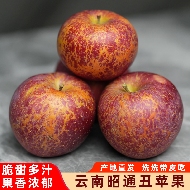 正宗云南昭通红露丑苹果冰糖心当季新鲜水果整件5/8.8斤包邮