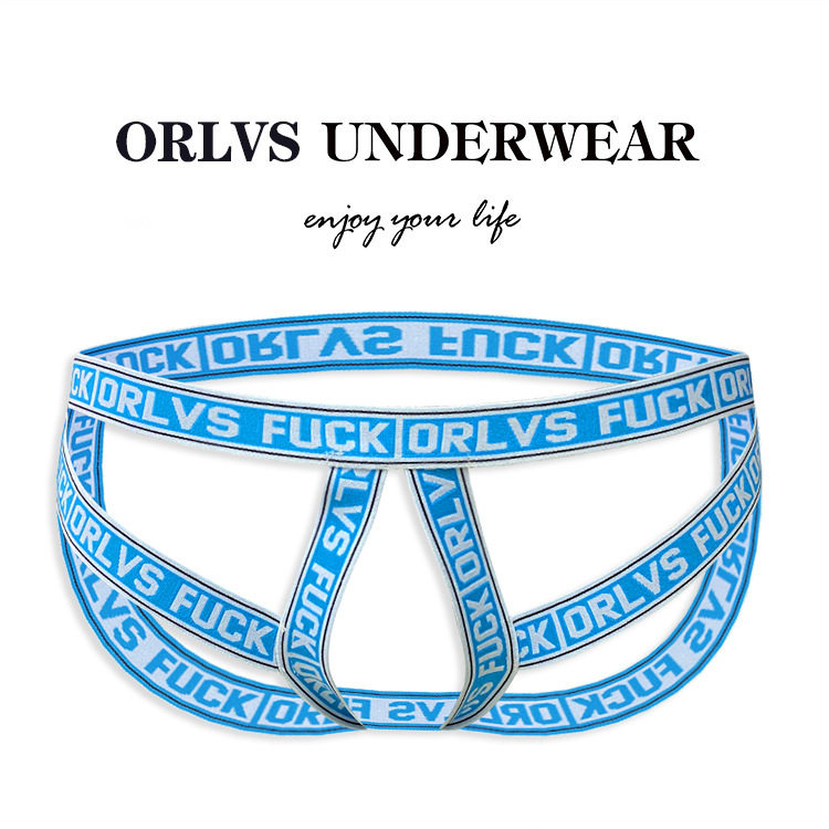 ORLVS可攻可受性感丁字裤低腰情趣裤衩吊带短裤透气同志gayOR652