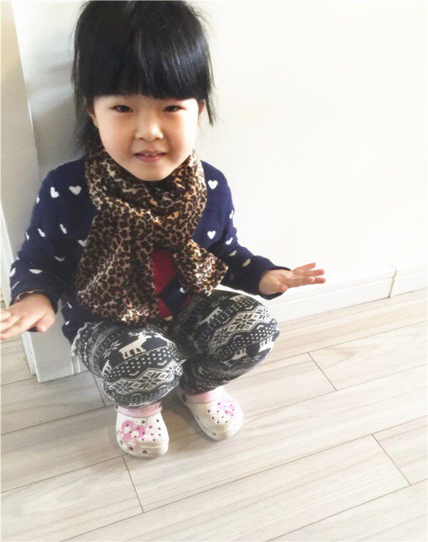 소년과 소녀를 위한 손실 제거 대외 무역 오리지널 표범 무늬 스카프 다용도 봄 가을 겨울 스카프