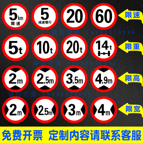 限载30t圆牌交通标志牌