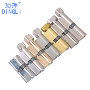 大小50锁体铝合金锁芯卧室门实木门锁芯电脑铜钥匙双开无钥匙锁芯