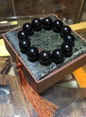 紫光檀黑檀手串男款檀香木精工小