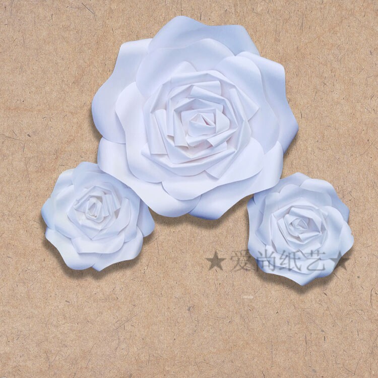 婚纱摄影婚礼布置装饰舞台背景道具橱窗展示白色卡纸玫瑰在类目 节庆用品/礼品, 婚庆布景/道具, 婚庆绢花中 - 来自Buy2taobao.com提供专业的淘宝代购服务