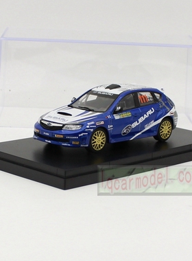 1/43 原厂斯巴鲁翼豹 WRX STI #111 武义站合金汽车模型(无外盒)