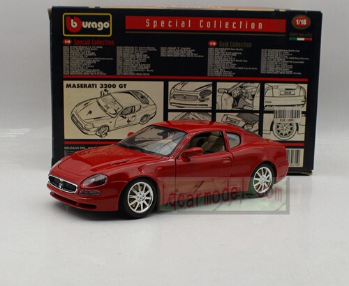 1:18 Bburago比美高MASERATI玛莎拉蒂3200GT跑车合金汽车模型绝版
