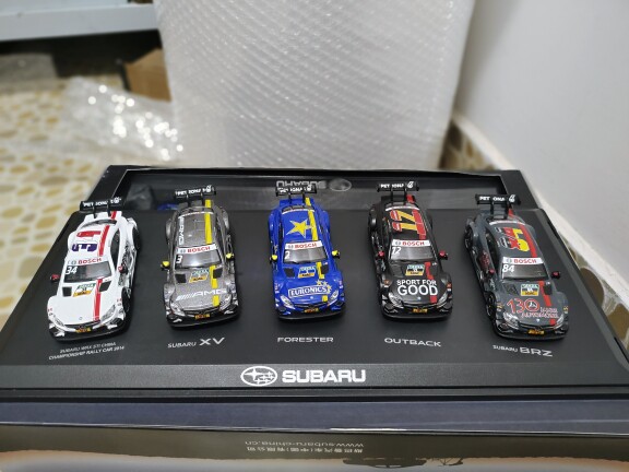 5辆 带出厂瑕疵品 1:43 Benz 奔驰C63 AMG赛车仿真合金汽车模型