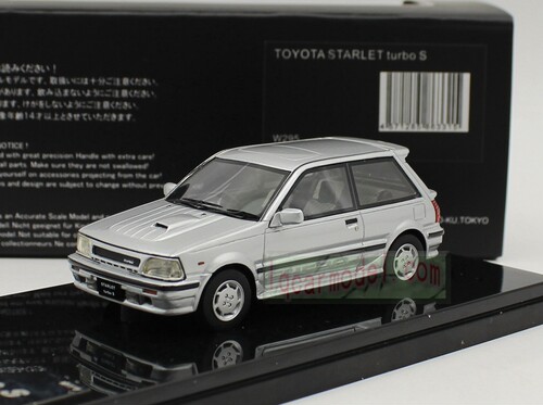 1:43 WIT'S丰田TOYOTA STARLET星羚Turbo S小钢炮树脂汽车模型银