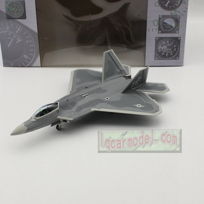 1:72 猛禽战斗机F-22 军事轰炸机战斗机合金飞机模型 绝版老货