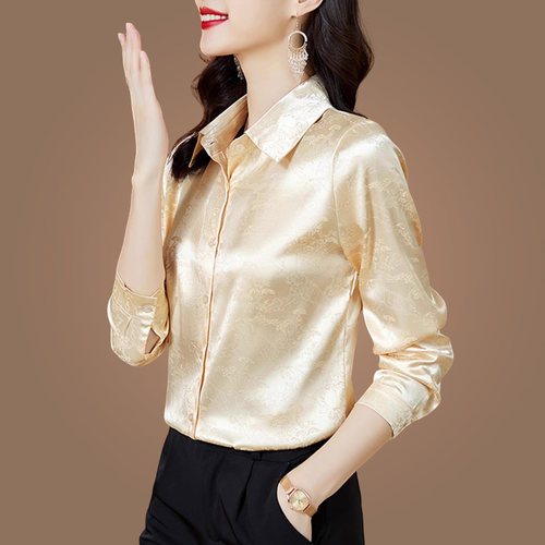 衬衫女上衣真丝桑蚕高端气