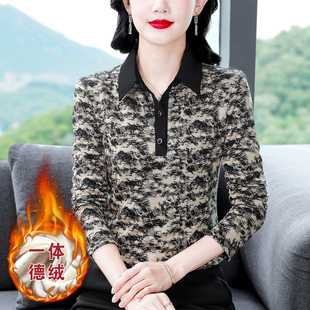 加绒加厚德绒打底衫女秋冬2026新款高级感一体绒内搭可外穿上衣潮