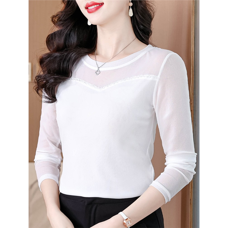 网纱打底衫女内搭洋气小20