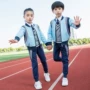 Dịch vụ làm vườn mẫu giáo mùa xuân và học sinh mùa thu học sinh đồng phục áo vest bốn bộ đồng phục học sinh ba màu của gió Anh - Đồng phục trường học / tùy chỉnh thực hiện bexinhshop shop