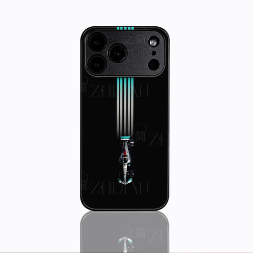奔驰F1赛车磁吸磨砂黑框电镀玻璃手机壳适用苹果iphone17promax华为OPPORENO10PRO荣耀MAGIC5PRO红米NOTE14PR