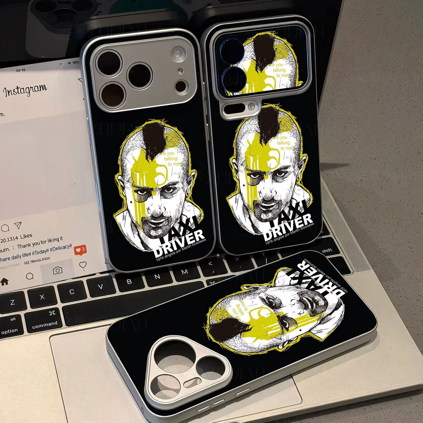 出租车司机磁吸磨砂黑框电镀玻璃手机壳适用苹果iphone17promax华为荣耀X60GT1加11荣耀300PROIQOONEO10PROPL