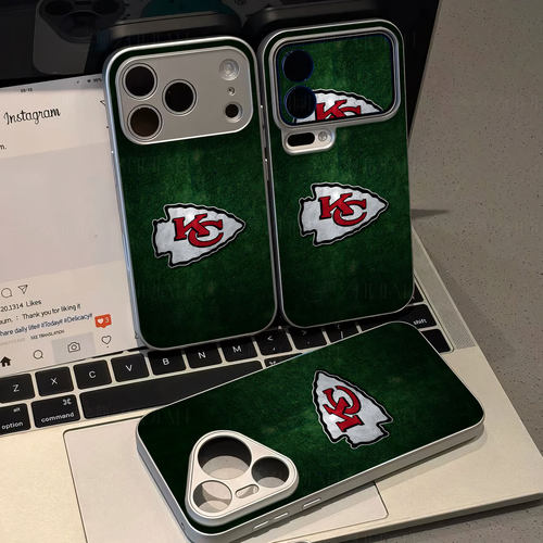 堪萨斯城酋长磁吸磨砂黑框电镀玻璃手机壳适用苹果iphone17promax华为荣耀200ProIQOONEO11IQOONEO61加ACE2PR