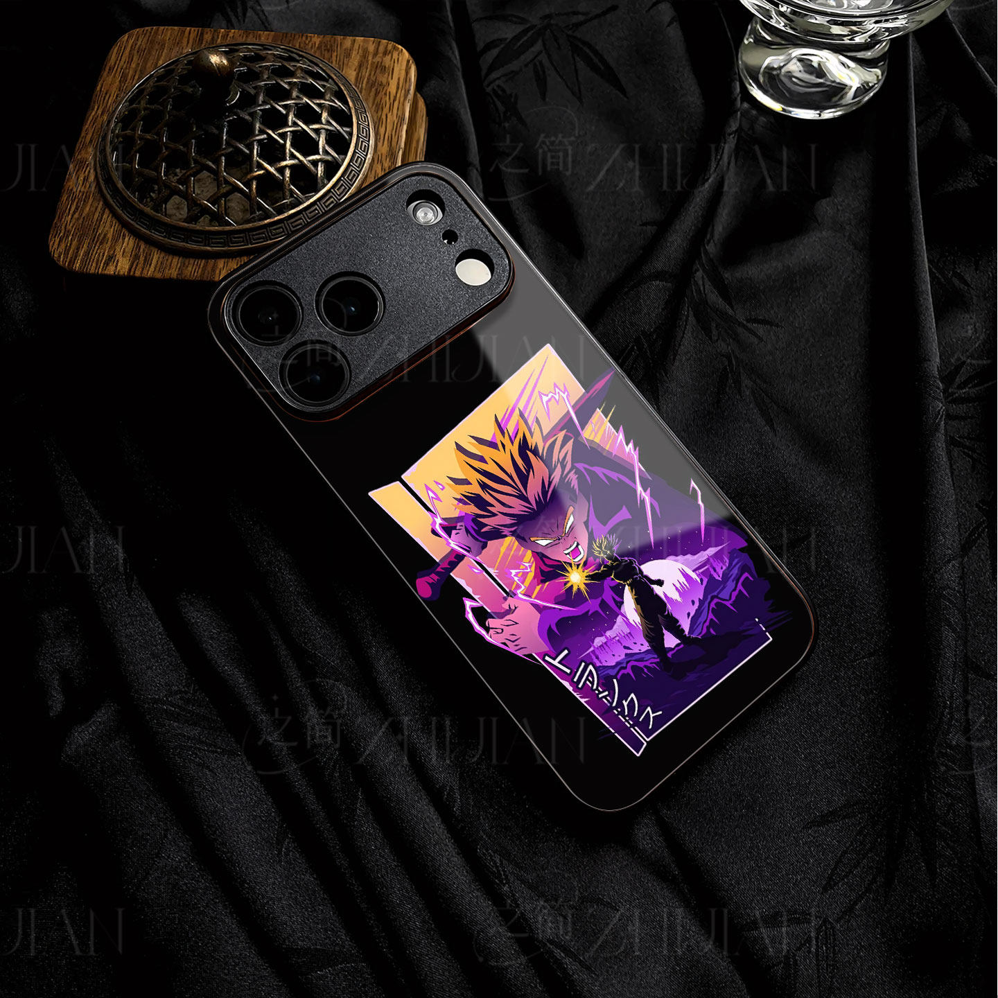 龙珠特兰克斯磁吸磨砂黑框电镀玻璃手机壳适用苹果iphone17promax华为红米NOTE12TURBOOPPOFINDX8SPLUS荣耀PO