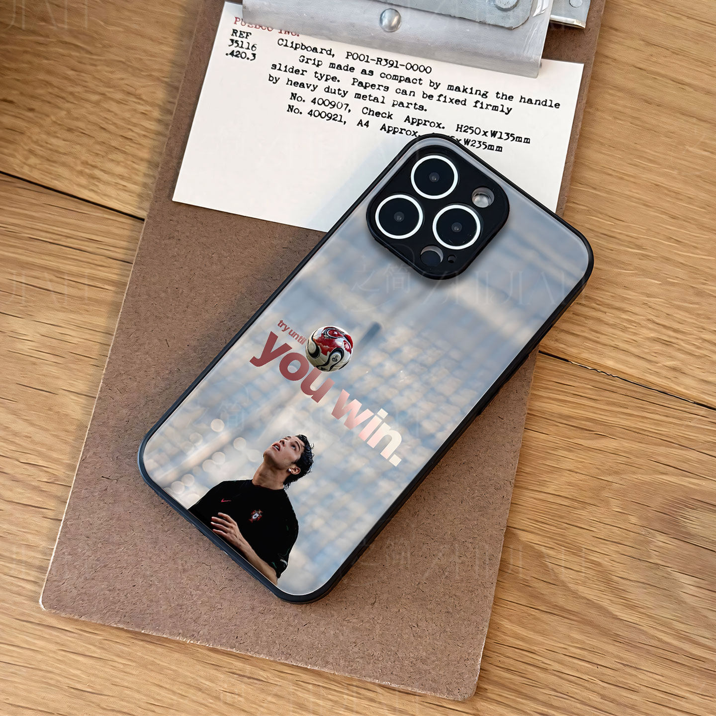 C罗顶足球磁吸磨砂黑框电镀玻璃手机壳适用苹果iphone17promax华为荣耀MAGIC5PRO荣耀90GTNOVA7PRO小米15ULTR