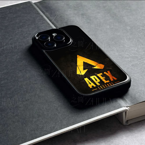 APEX英雄标志磁吸磨砂黑框电镀玻璃手机壳适用苹果iphone17promax华为PURA90PROMAXNOVA9SEOPPORENO15C小米14
