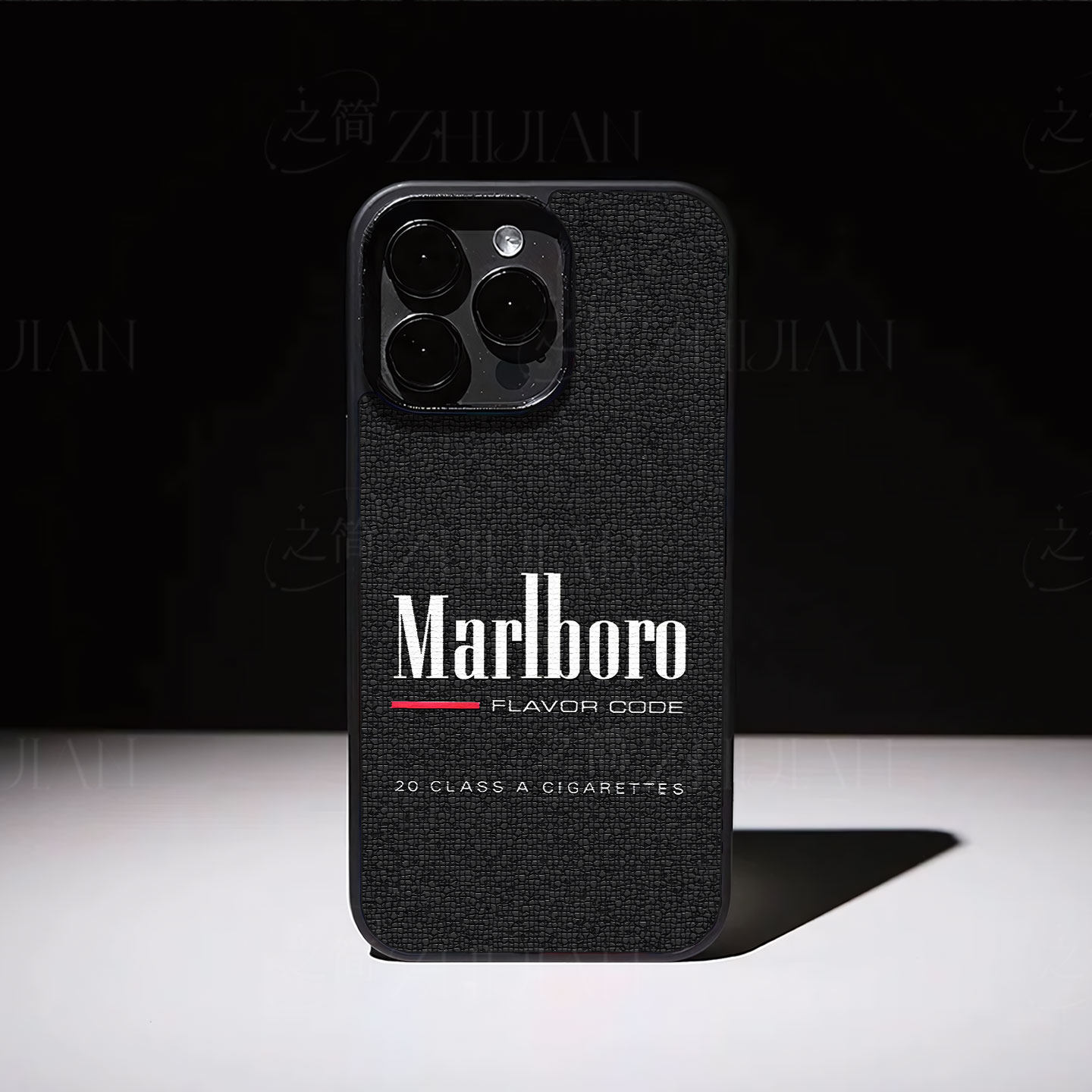 万宝路烟盒磁吸磨砂黑框电镀玻璃手机壳适用苹果iphone17promax华为荣耀200ProOPPORENO12PRO畅享90PROMAX荣