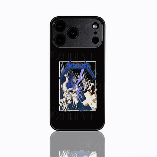 金属乐队磁吸磨砂黑框电镀玻璃手机壳适用苹果iphone17promax华为P50PROIQOONEO9VIVOS18PROIQOO13
