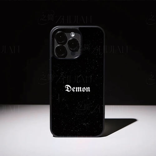 Demon暗黑磁吸磨砂黑框电镀玻璃手机壳适用苹果iphone17promax华为OPPOFINDX8PRO1加ACEPROIQOONEO9OPPORENO1