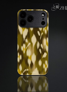 之简ZHIJIAN《抽象花纹》玻璃亮面磨砂手机壳新款小众不撞壳适用苹果17promaxVIVOX200PROMINIIQOOZ9X1加15荣