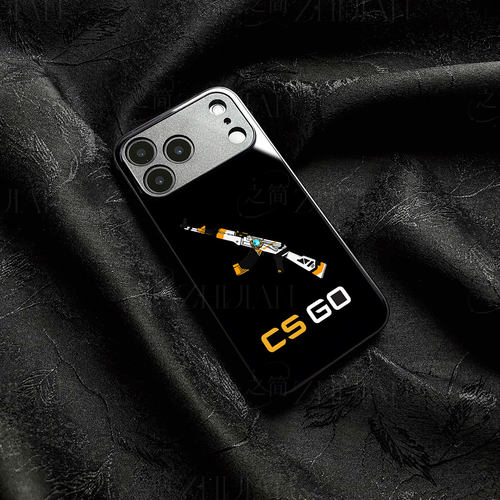 CSGO二西AK磁吸磨砂黑框电镀玻璃手机壳适用苹果iphone17promax华为荣耀100PROVIVOS20PROIQOONEO6PURA80ULTR