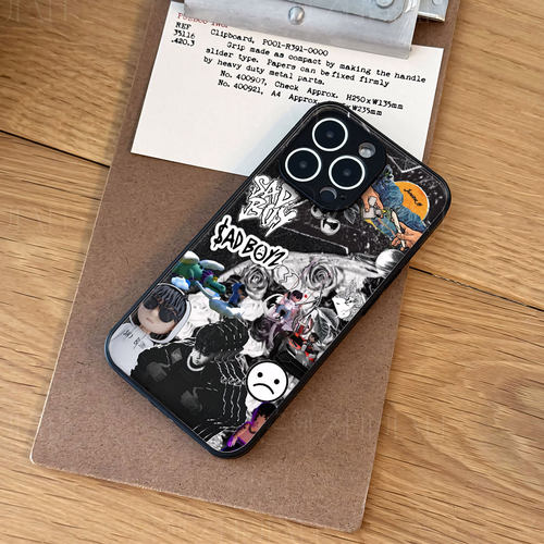 JuniorH拼贴磁吸磨砂黑框电镀玻璃手机壳适用苹果iphone17promax华为荣耀MAGIC8PRO荣耀500PRO小米17PROMAX红