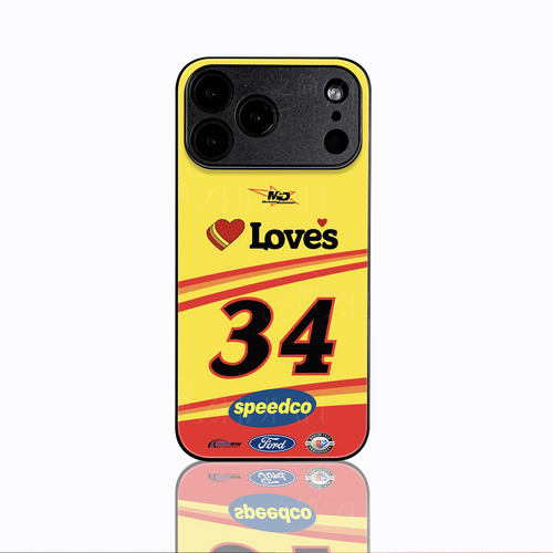 34号爱氏赛车磁吸磨砂黑框电镀玻璃手机壳适用苹果iphone17promax华为NOVA14ULTRAPURA80ULTRAVIVOS20PRO红米