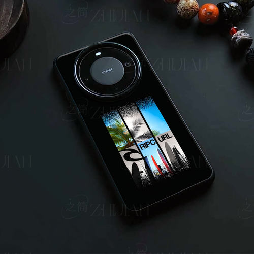 冲浪品牌磁吸磨砂黑框电镀玻璃手机壳适用苹果iphone17promax华为NOVA14ULTRAVIVOX90PROPLUSNOVA8PRONOVA11P