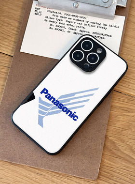 松下品牌标识磁吸磨砂黑框电镀玻璃手机壳适用苹果iphone17promax华为PURA80ULTRANOVA14活力版OPPOFINDX8SPL