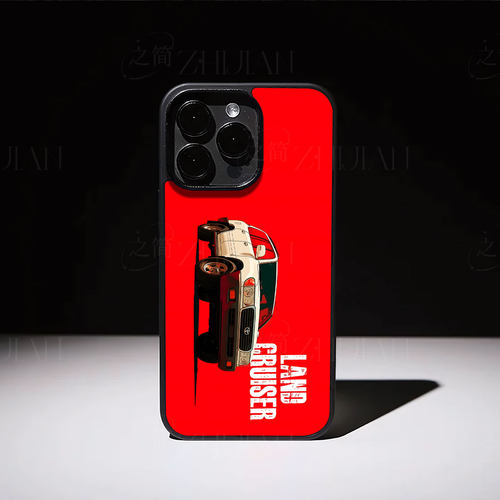 丰田陆巡磁吸磨砂黑框电镀玻璃手机壳适用苹果iphone17promax华为红米TURBO4PRO红米K70PROVIVOX200SNOVA7SE