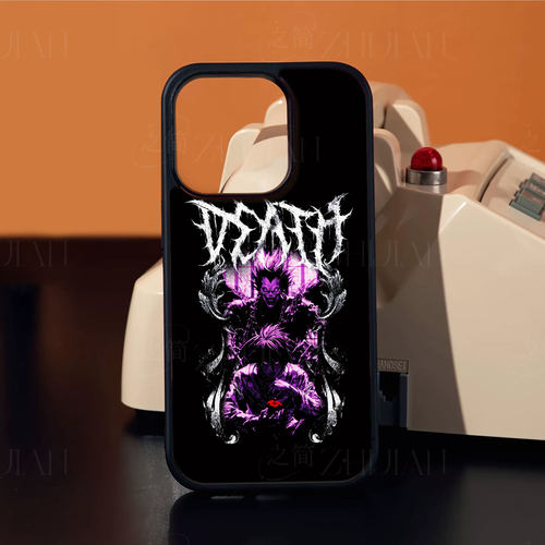 死亡笔记磁吸磨砂黑框电镀玻璃手机壳适用苹果iphone17promax华为红米K70ENOVA12PRO荣耀100PRO红米K90PROMAX