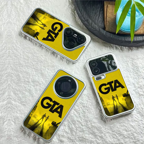 GTA游戏磁吸磨砂黑框电镀玻璃手机壳适用苹果iphone17promax华为荣耀500PRO荣耀100PROVIVOS18PRO红米K90PROM