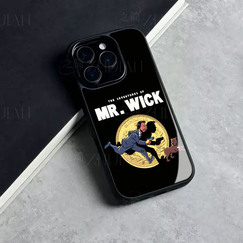 威克先生磁吸磨砂黑框电镀玻璃手机壳适用苹果iphone17promax华为红米TURBO3NOVA11PROVIVOX200ULTRANOVA7PRO
