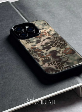 之简ZHIJIAN《花卉图案》玻璃亮面磨砂手机壳新款小众不撞壳适用苹果17promaxIQOO11PROP60PRONOVA13PROOPPOF