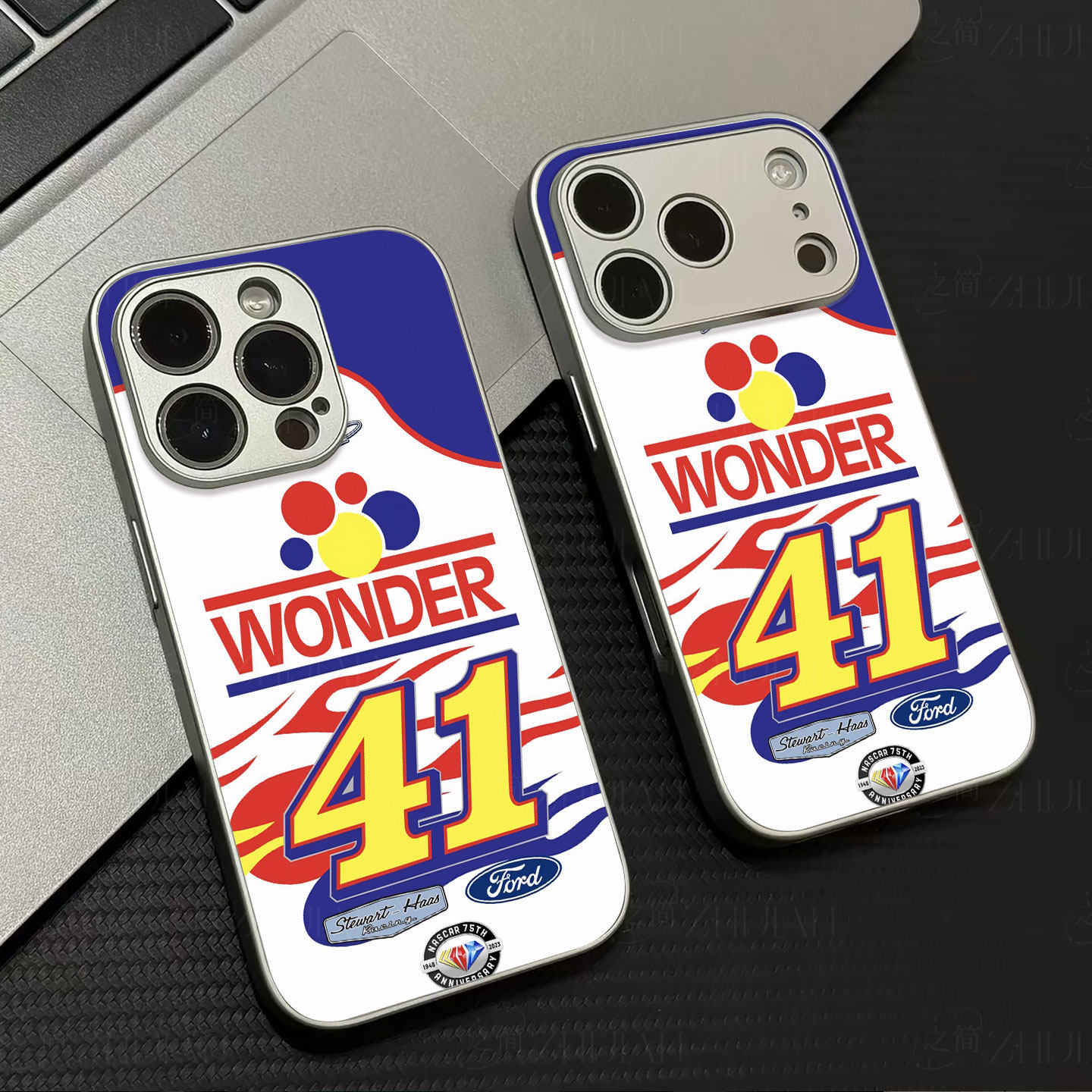 WONDER41赛车磁吸磨砂黑框电镀玻璃手机壳适用苹果iphone17promax华为荣耀300PROVIVOX300SIQOO12PRO荣耀X70I
