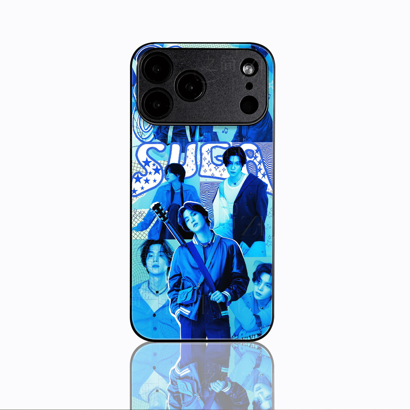 SUGA拼贴磁吸磨砂黑框电镀玻璃手机壳适用苹果iphone17promax华为OPPORENO13PRO小米CIVI3NOVA9SE荣耀X60PRO