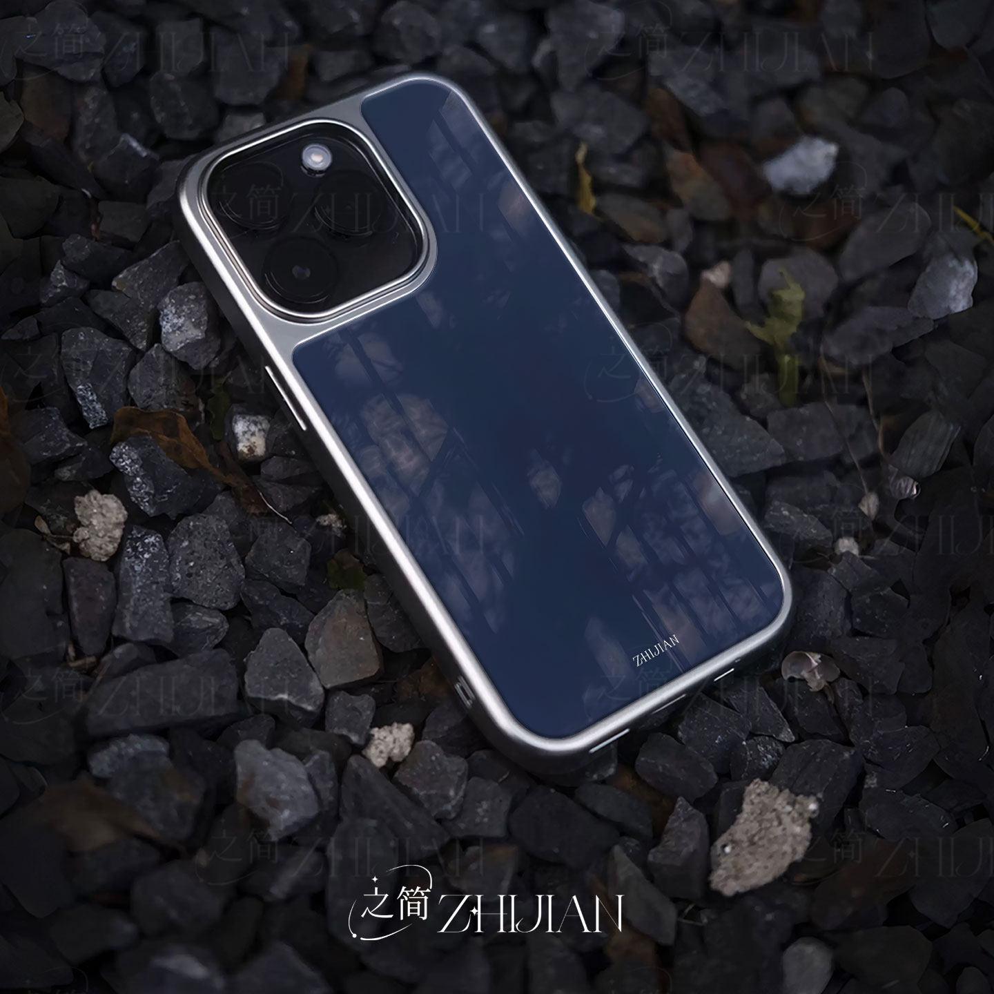 之简ZHIJIAN《暗夜窗影》电镀玻璃磨砂手机壳新款小众不撞壳适用苹果17promax小米14PRO小米17PROMAX小米15PR