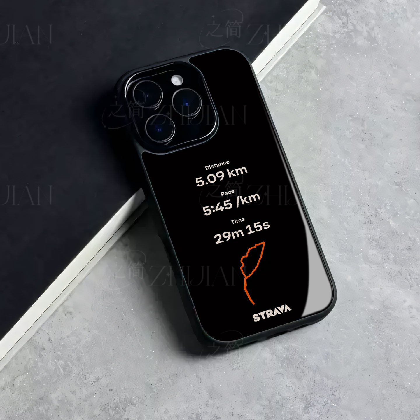 Strava跑步数据磁吸磨砂黑框电镀玻璃手机壳适用苹果iphone17promax华为IQOONEO10PROPLUSVIVOY300PRO荣耀400