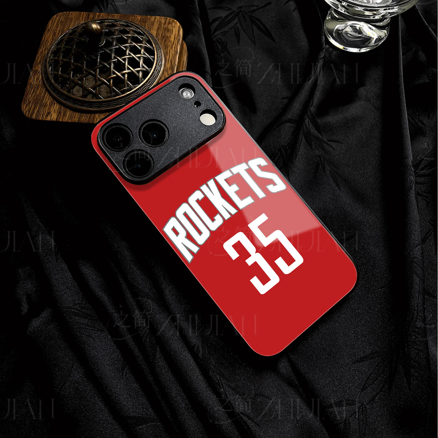 35号球衣磁吸磨砂黑框电镀玻璃手机壳适用苹果iphone17promax华为OPPORENO9PROPLUSVIVOS18EOPPORENO15CMATE6