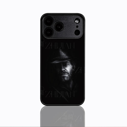 亚瑟摩根磁吸磨砂黑框电镀玻璃手机壳适用苹果iphone17promax华为NOVA12PRO小米CIVI3小米15ULTRAVIVOS50PROM