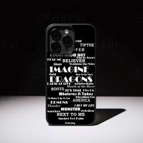 梦龙乐队歌单磁吸磨砂黑框电镀玻璃手机壳适用苹果iphone17promax华为PURA70ULTRA1加ACE3VVIVOS20PRO荣耀X60