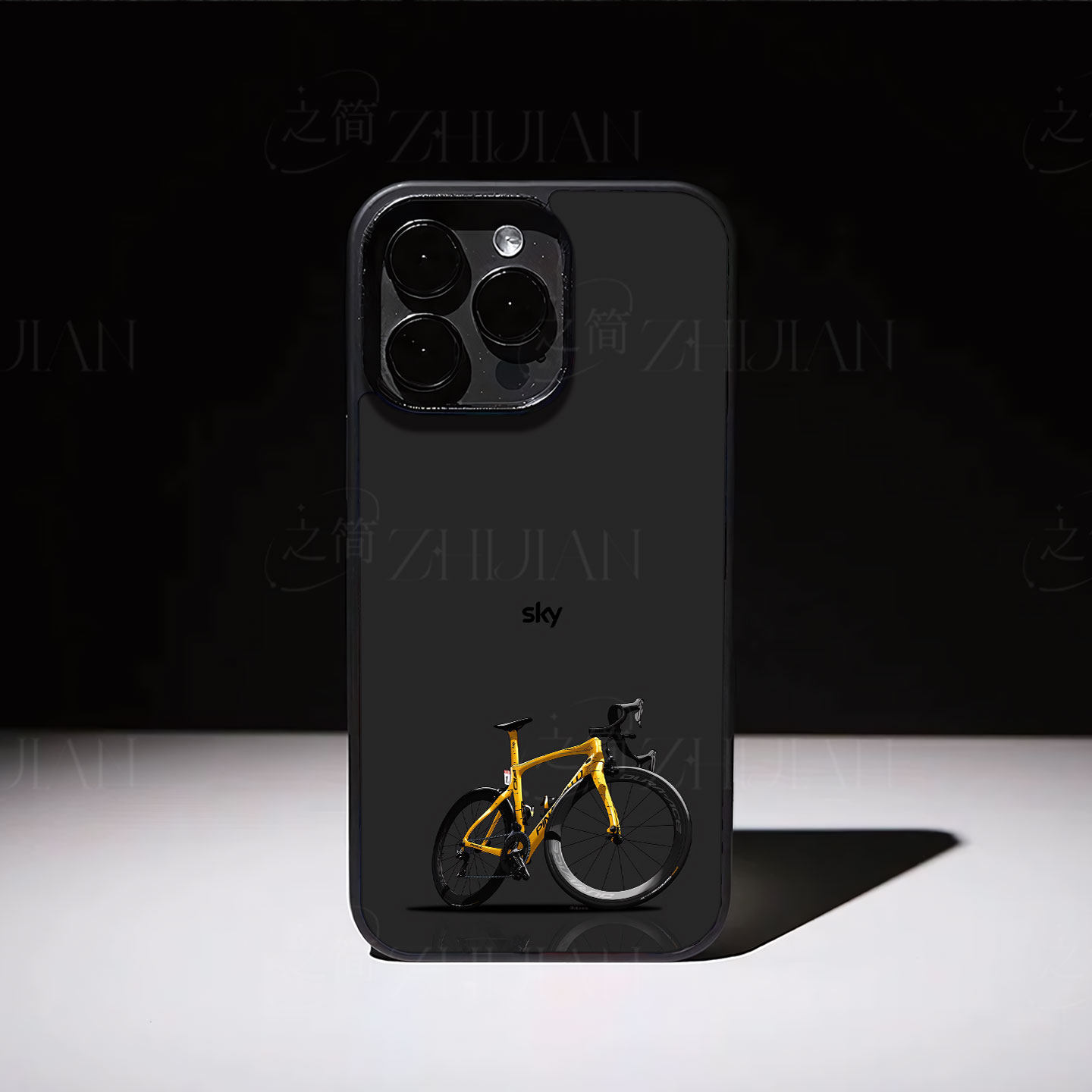 天空公路赛车磁吸磨砂黑框电镀玻璃手机壳适用苹果iphone17promax华为OPPOFINDX8SPLUS小米14PROPURA80ULTRAO