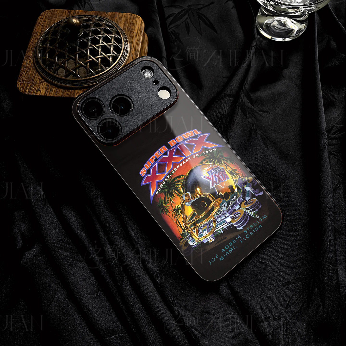 复古超级碗磁吸磨砂黑框电镀玻璃手机壳适用苹果iphone17promax华为红米K70E荣耀X60PRO荣耀MAGIC7PRO1加11
