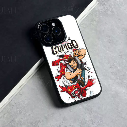 勇斗红恶魔磁吸磨砂黑框电镀玻璃手机壳适用苹果iphone17promax华为红米K60EVIVOS18EP40PROPLUSOPPOFINDX9UL