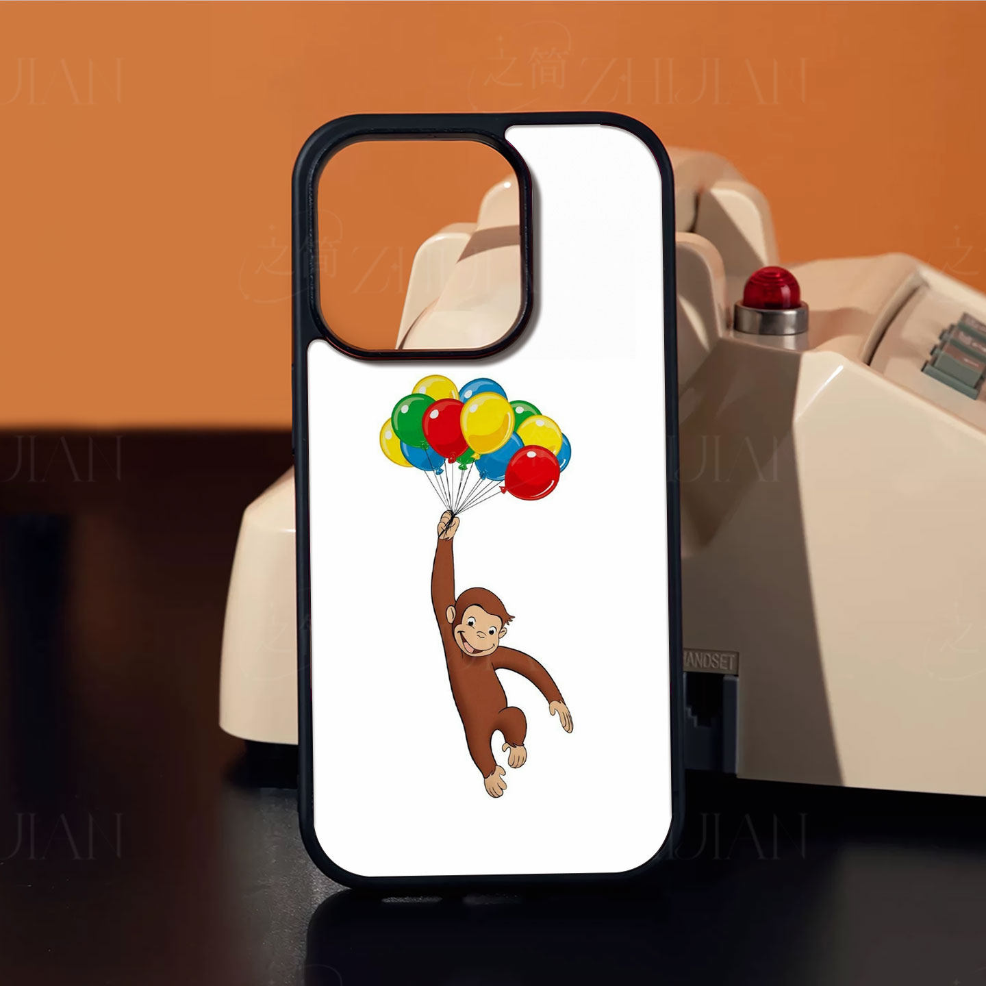猴拿彩气球磁吸磨砂黑框电镀玻璃手机壳适用苹果iphone17promax华为荣耀90GT荣耀POWER2红米TURBO5MAX荣耀WIN