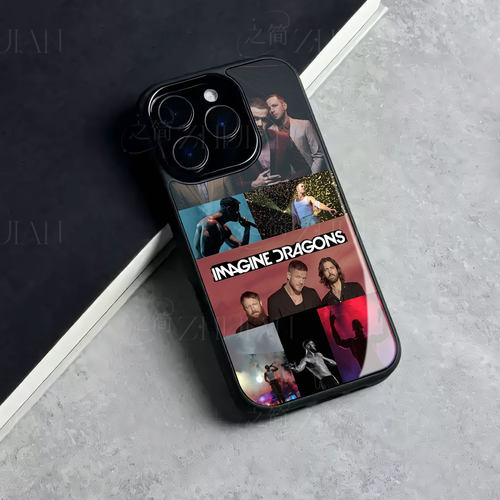 梦龙乐队演出磁吸磨砂黑框电镀玻璃手机壳适用苹果iphone17promax华为IQOO13NOVA8PRO荣耀300ULTRA红米NOTE12