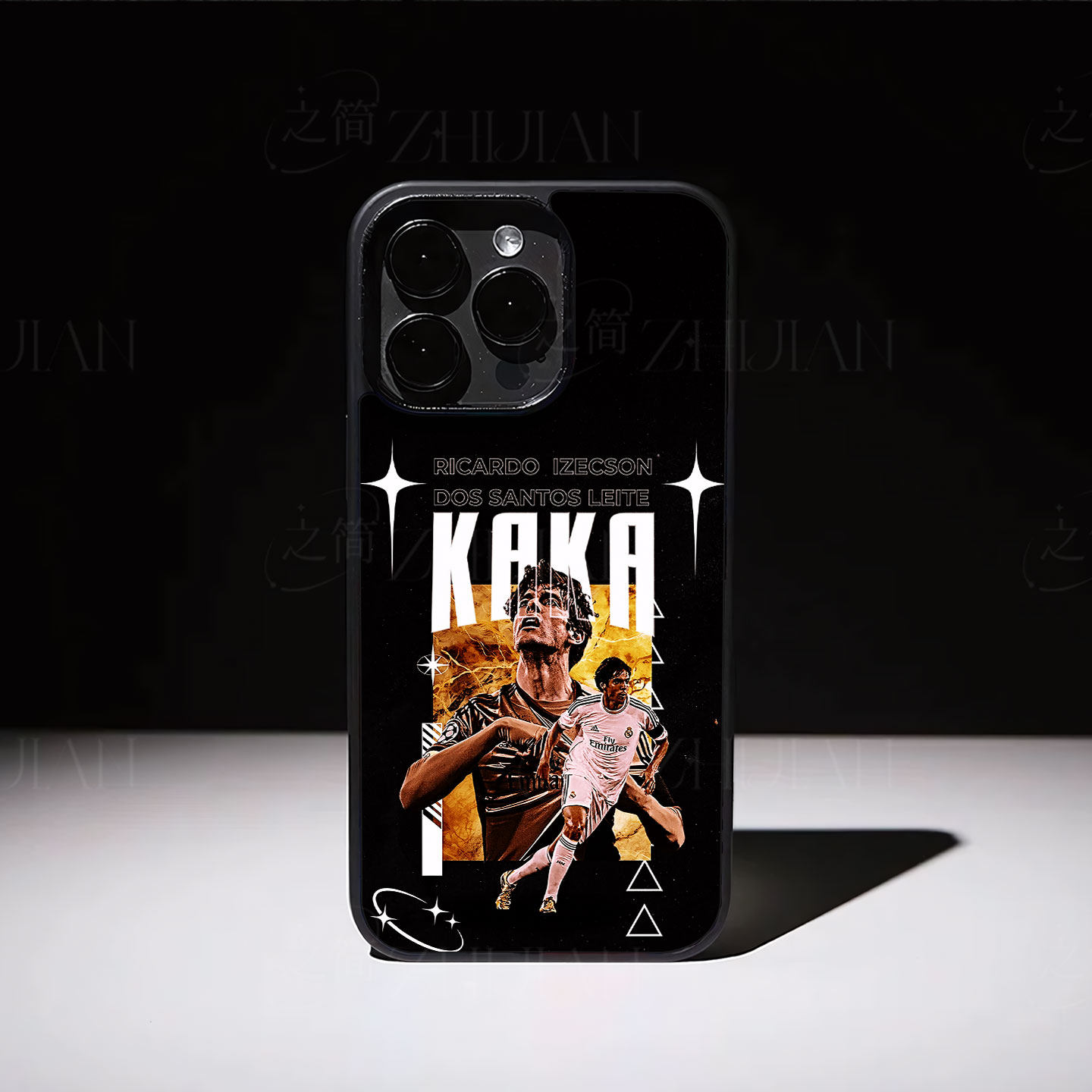皇马卡卡磁吸磨砂黑框电镀玻璃手机壳适用苹果iphone17promax华为小米17PROMAX荣耀300ULTRAIQOO151加ACE3V